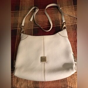 Dooney & Bourke White Leather Shoulder Bag